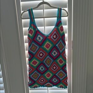 Show Me Your Mumu Colorful Crochet Cover Up